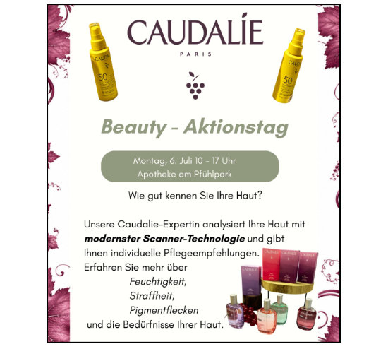 Caudalie Beratung im Pfühlpark